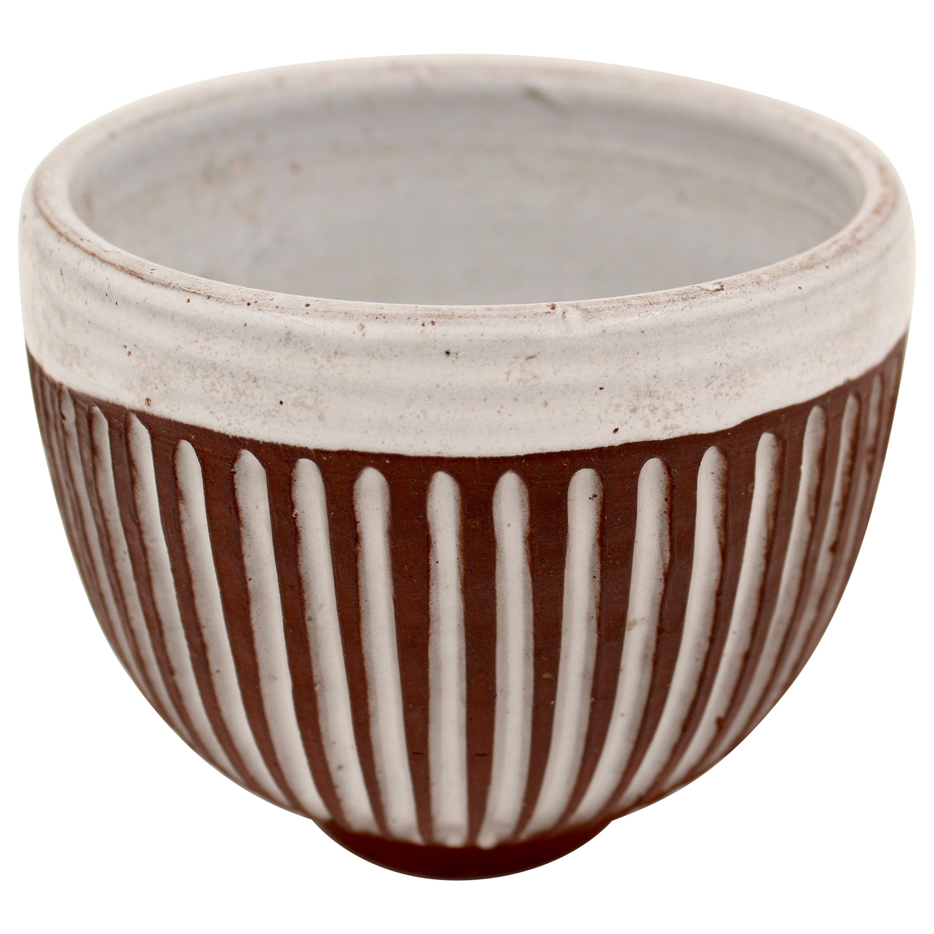 Ceramic bowl N° 18 by Pol Chambost, circa 1950, France