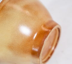 Ceramic Bowl In Orange & Yellow Colors From 1960s