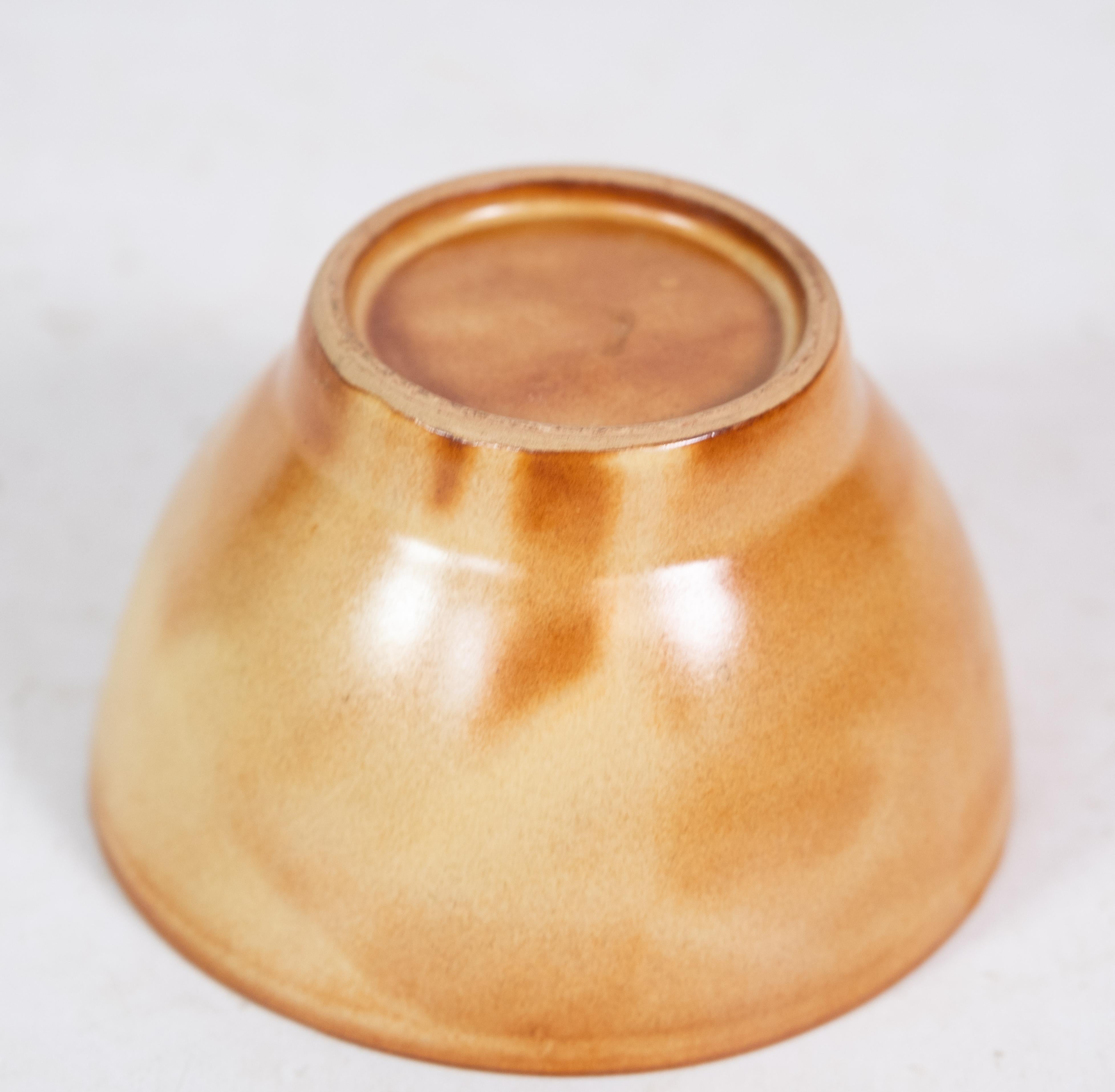 Mid-Century Modern Ceramic Bowl, Orange / Yellow, 1960s