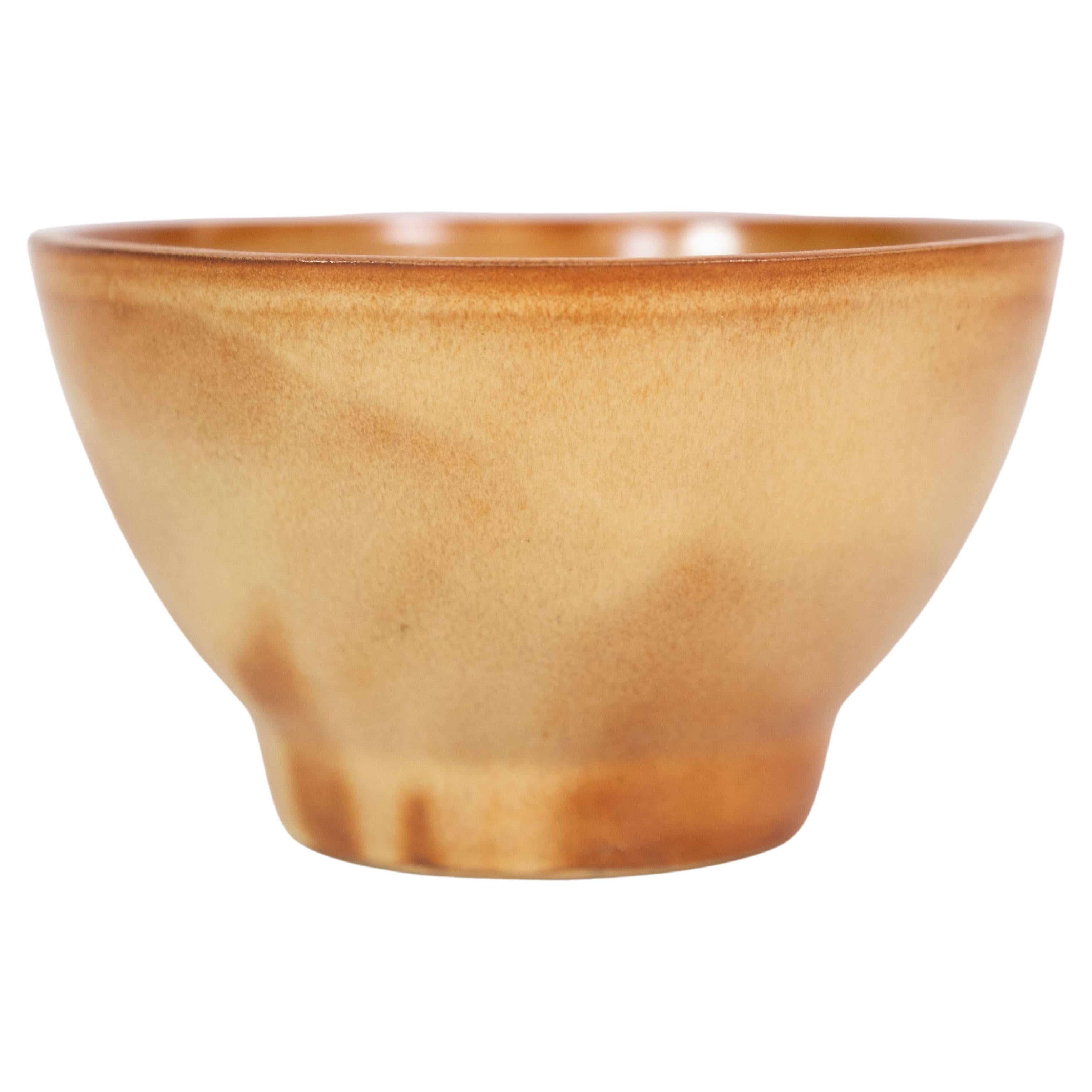 Ceramic Bowl, Orange / Yellow, 1960s For Sale