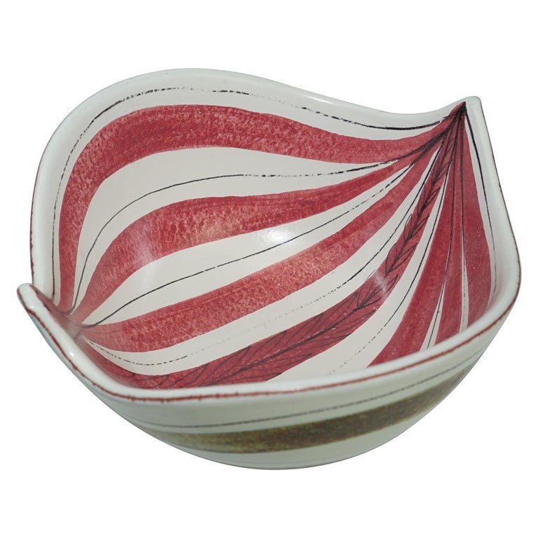 Ceramic Bowl, Scandinavian Mid-Century, by Stig Lindberg, C 1950, Sweden For Sale