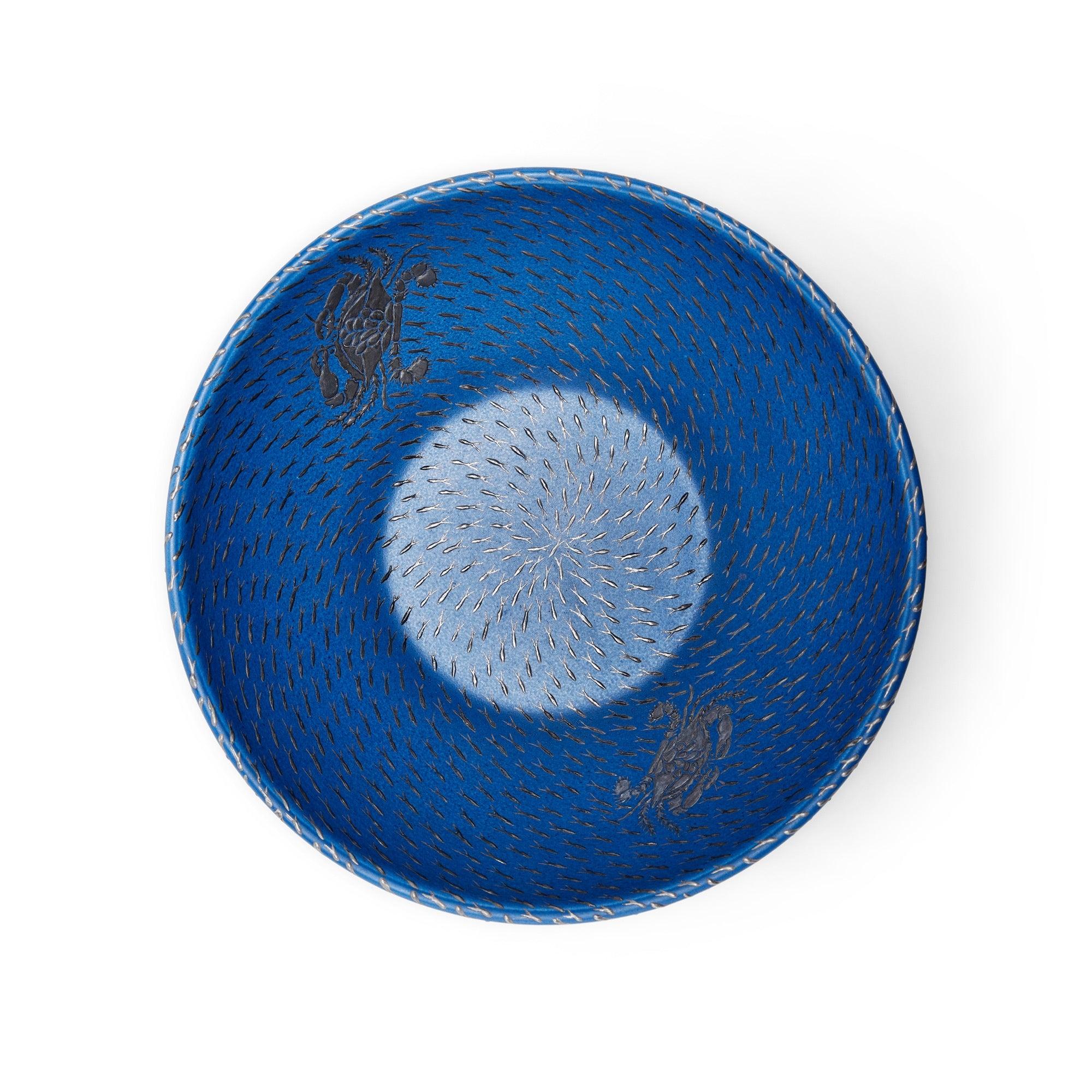 Mexican Ceramic Bowl Signed by Emilia Castillo For Sale