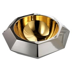 Ceramic Bowl "TALIA" Handcrafted in 24-Karat Gold and Platinum by Gabriella B.