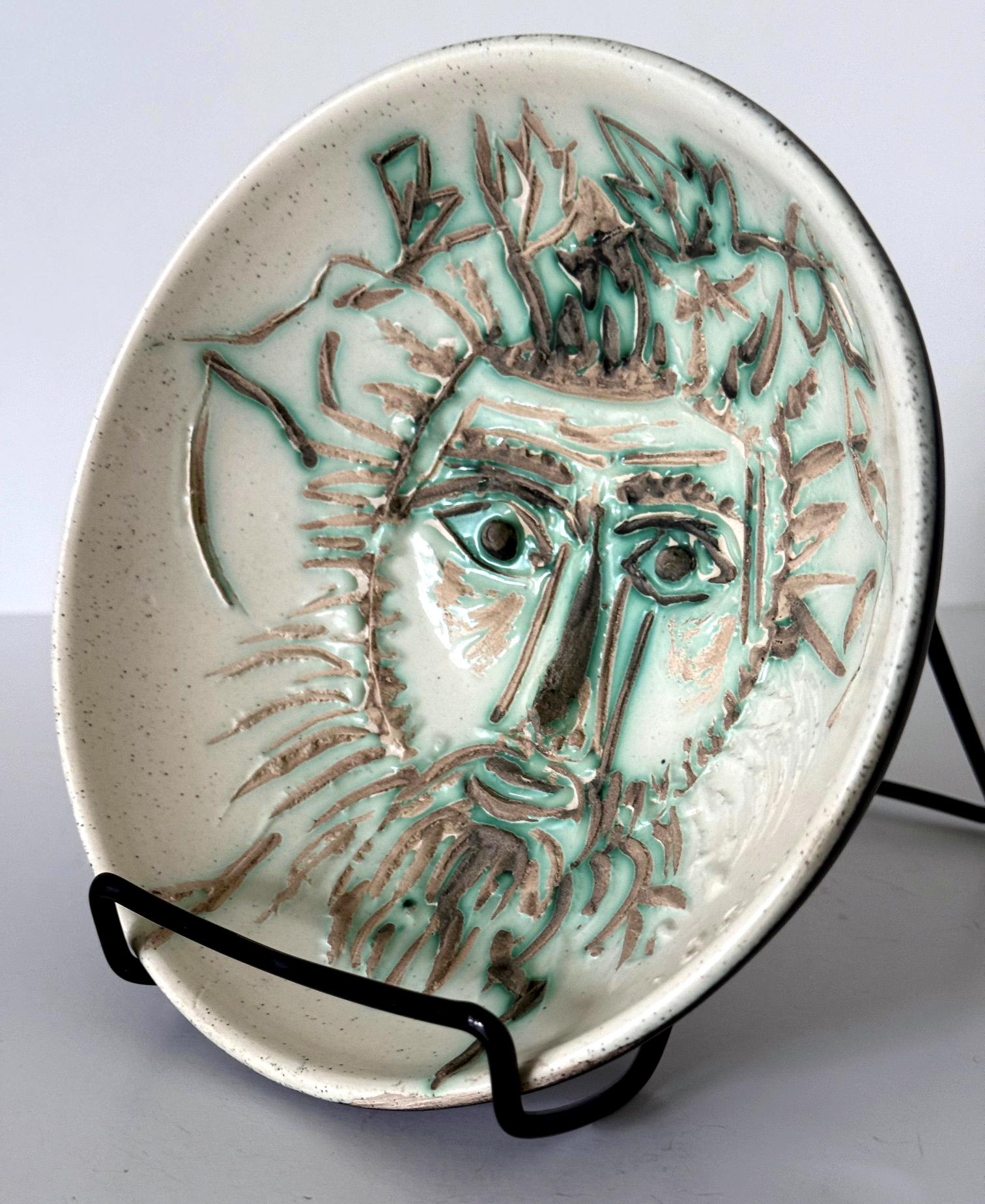 Céramique Ceramic Bowl Visage de Faune by Pablo Picasso en vente