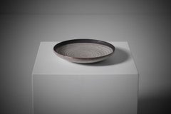 Ceramic Bowl with Circular Pattern by Carlo Zauli, Italy, 1960s