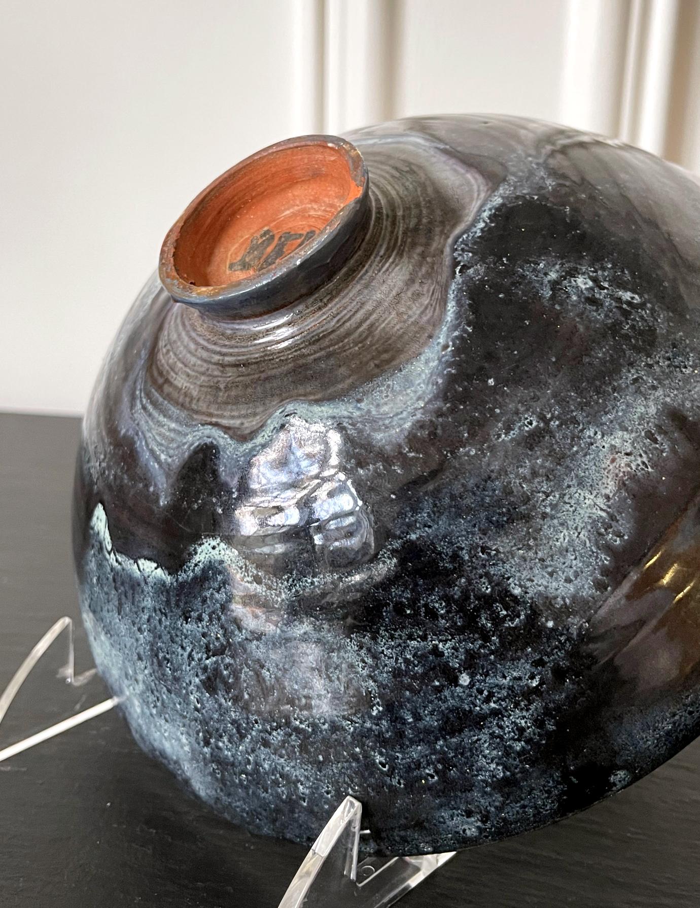 Bol en céramique à glaçure expressive de Beatrice Wood en vente 3