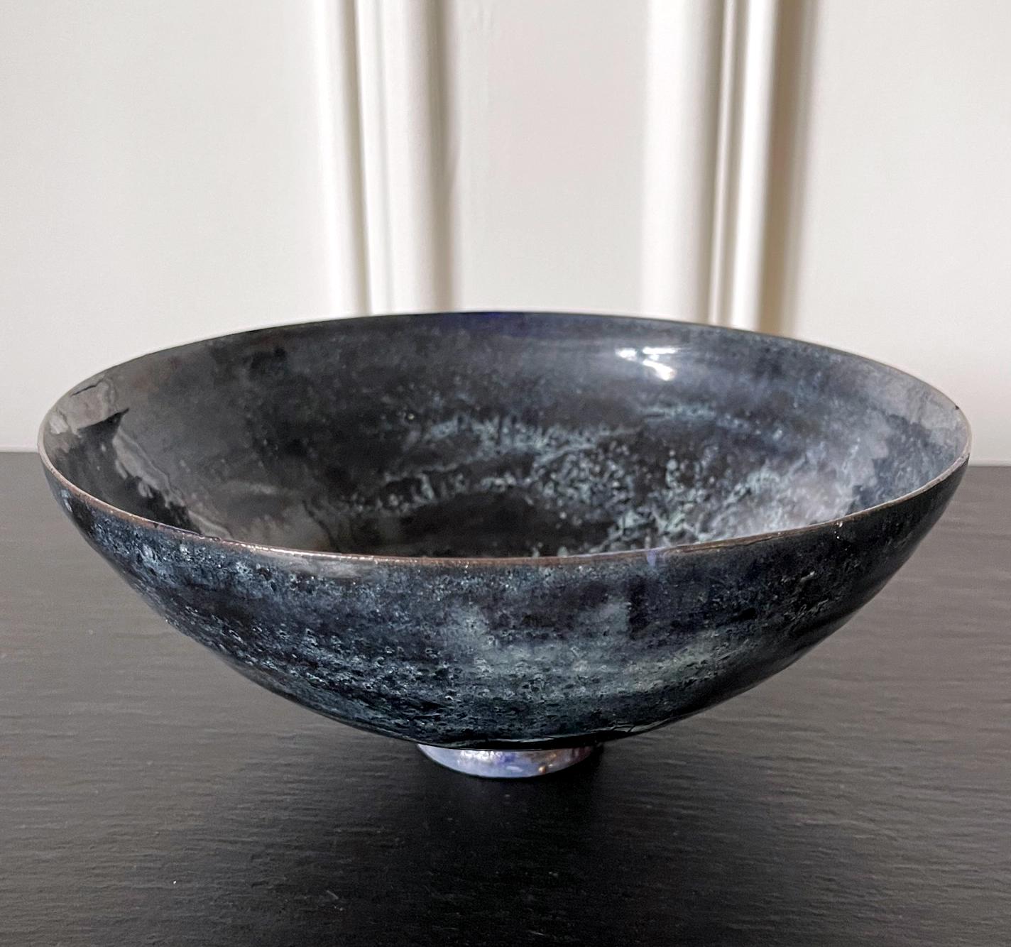 Ceramic Bowl with Expressive Glaze by Beatrice Wood In Good Condition For Sale In Atlanta, GA