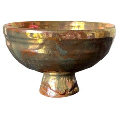 Ceramic Bowl with Metallic Glaze by Beatrice Wood