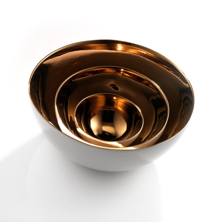 Italian Set of 3 Ceramic Bowls 