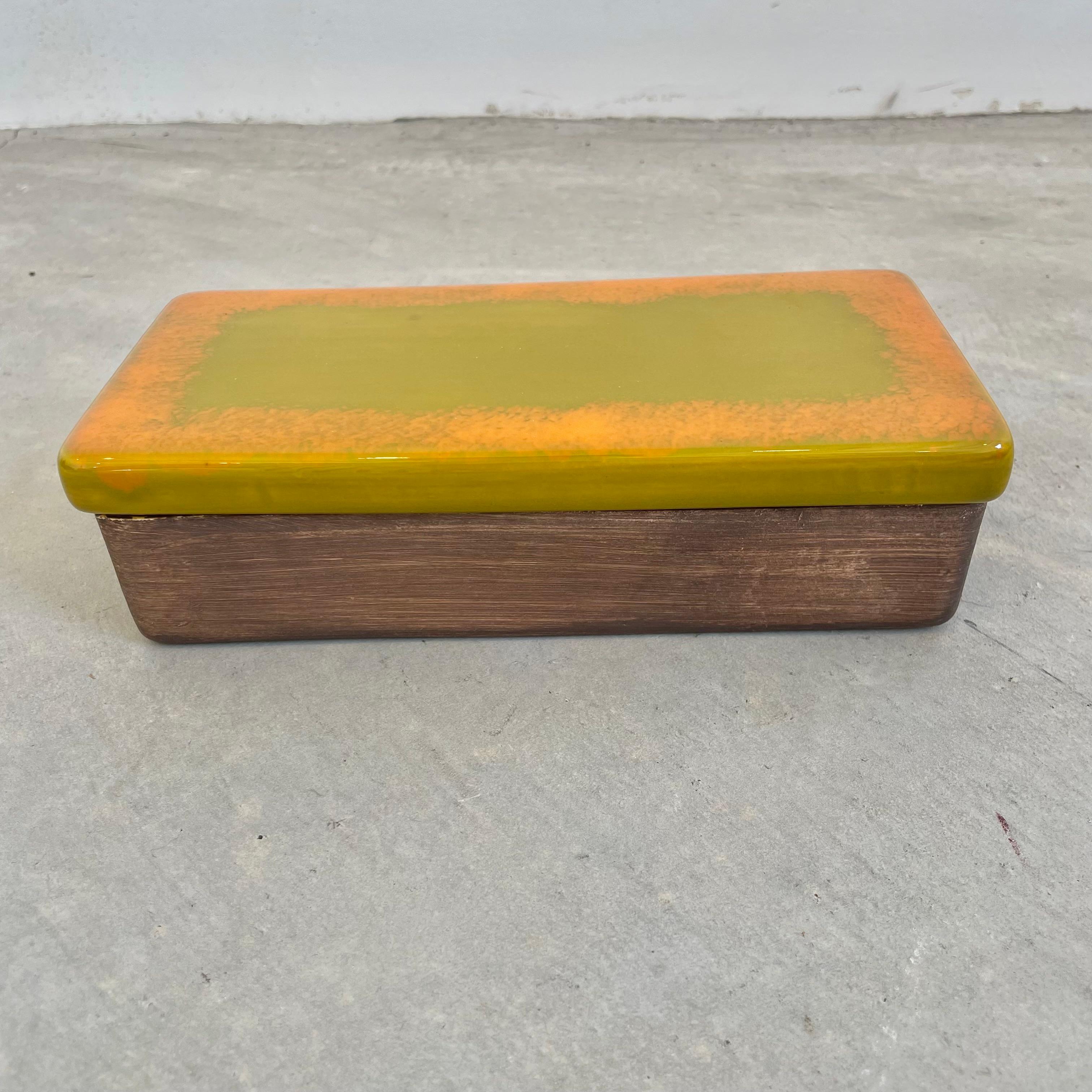 Late 20th Century Ceramic Box, 1960s Italy For Sale