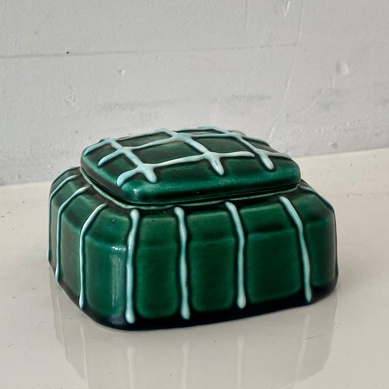 Late 20th Century Ceramic Box by Longchamp For Sale