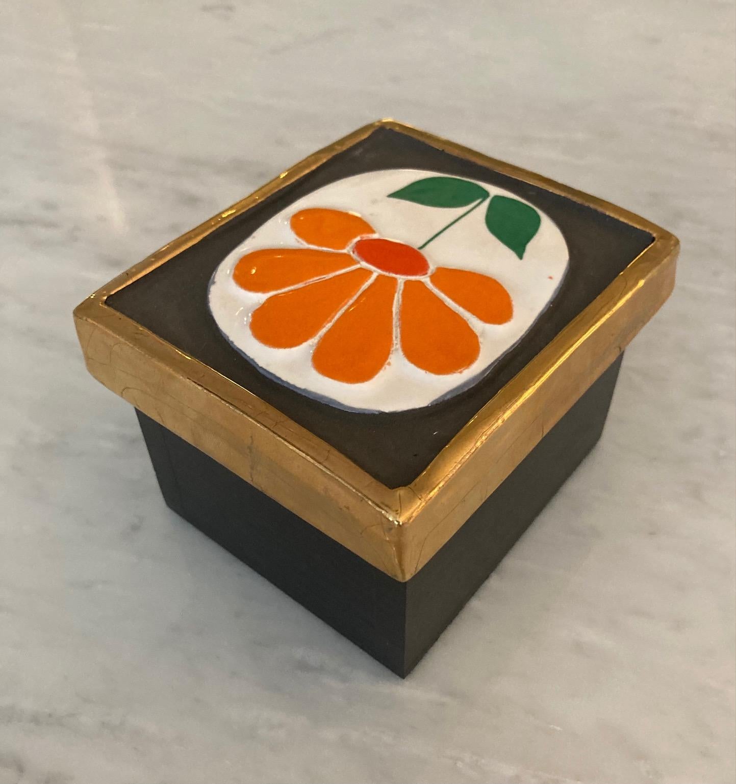 Mid-20th Century Ceramic Box by Mithé Espelt