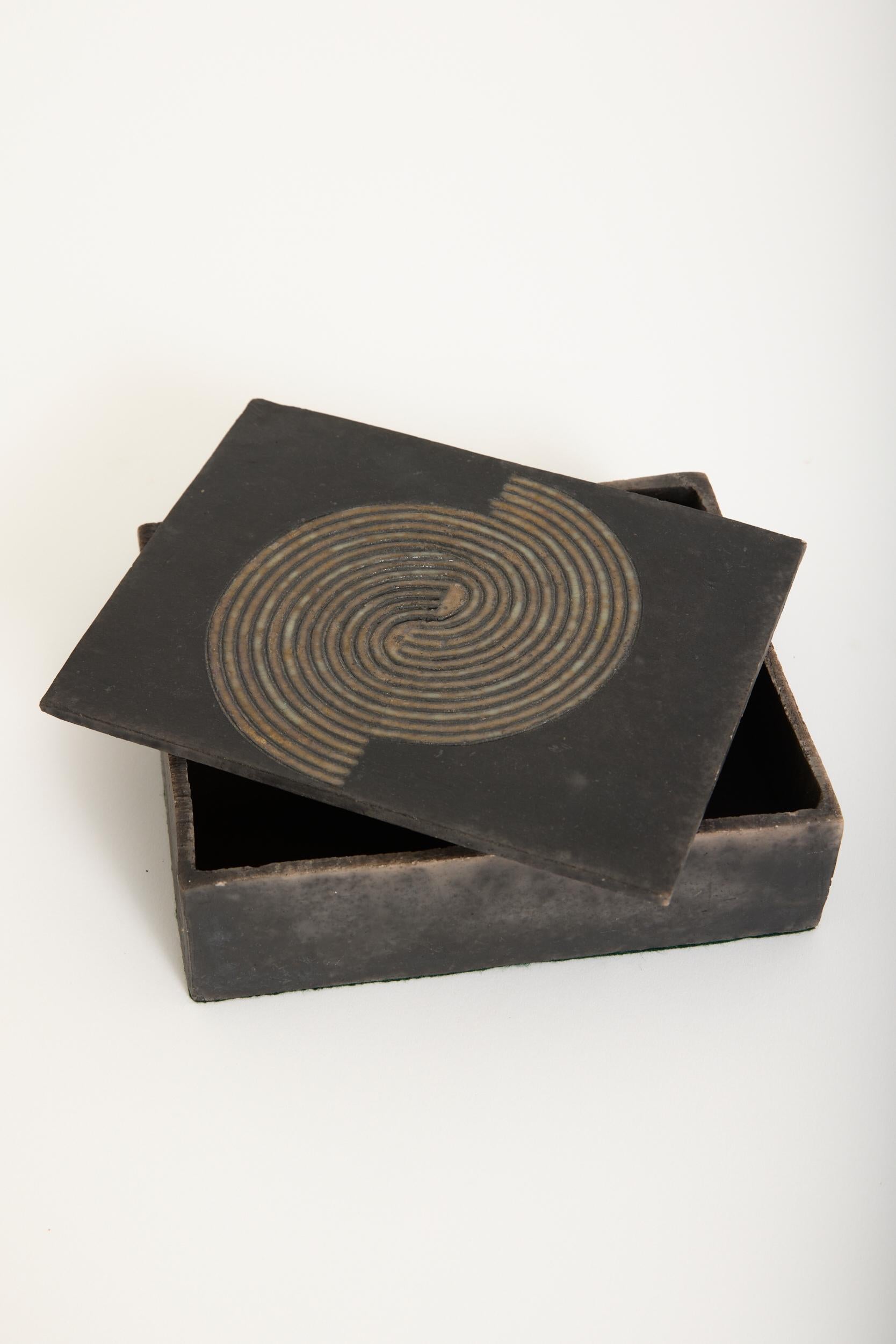 French Ceramic Box For Sale
