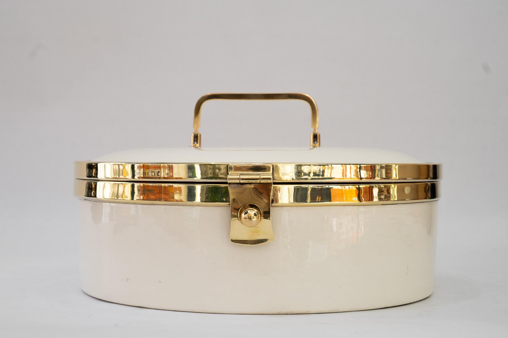Art Deco Ceramic bread box vienna around 1920s