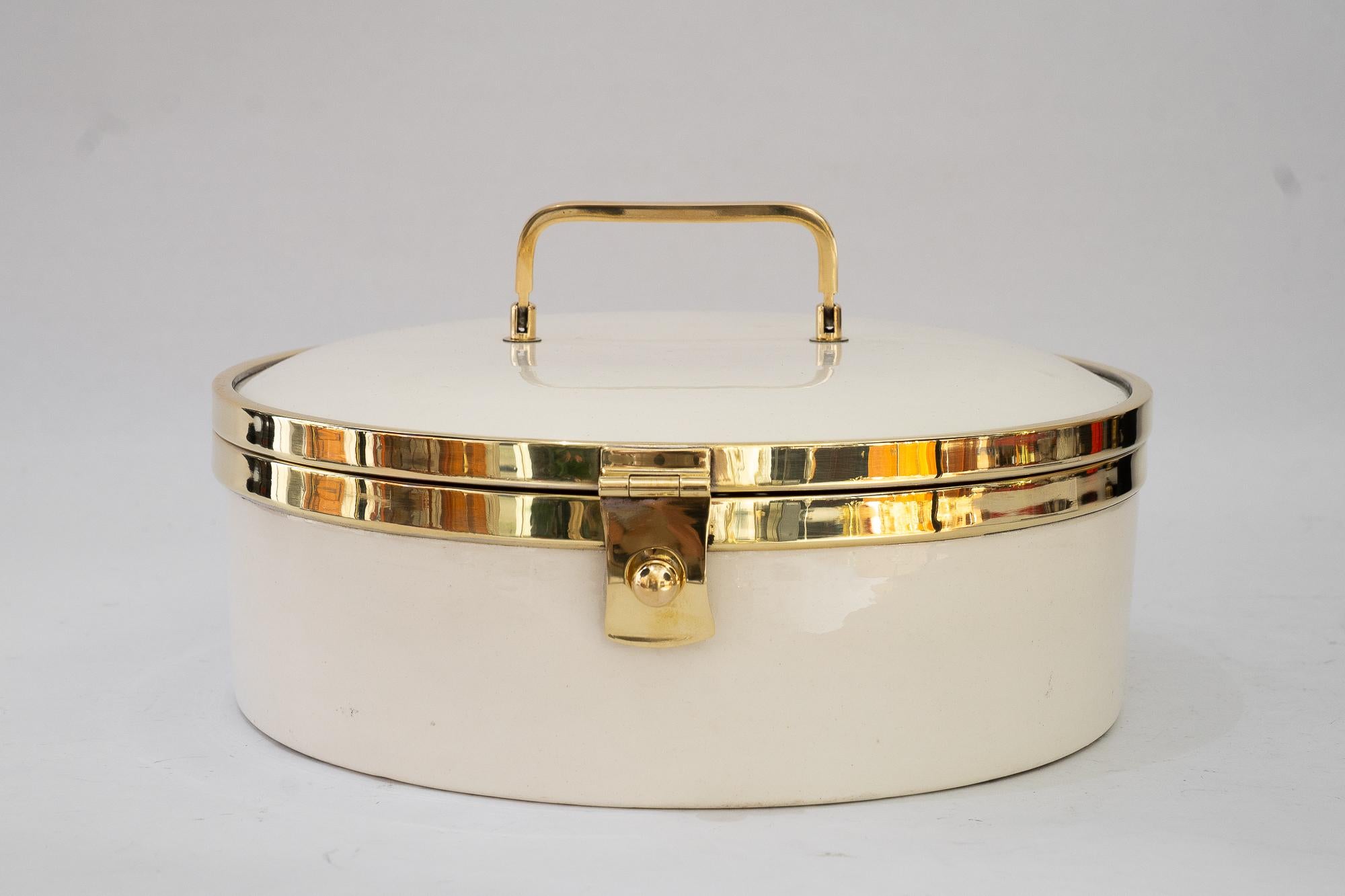 Austrian Ceramic bread box vienna around 1920s