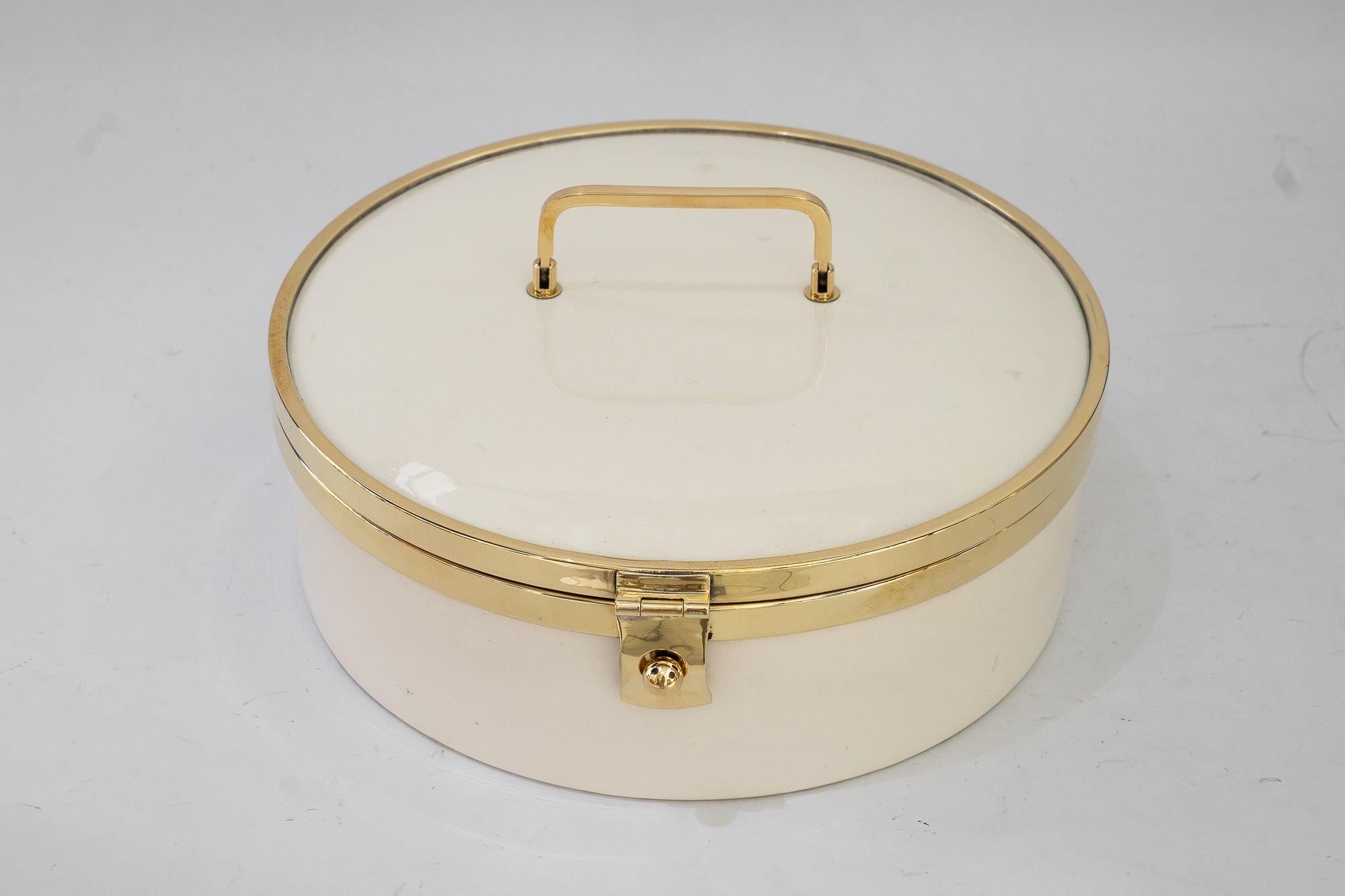 Polished Ceramic bread box vienna around 1920s
