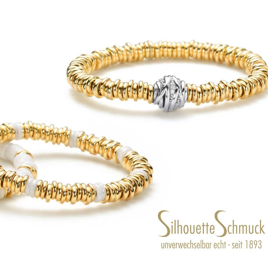 Bracelet en céramique Brilliante de la populaire Loop Kollektion Silhouette Allemagne Unisexe en vente