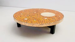 Ceramic & Bronze coffee table by Aliette Vliers