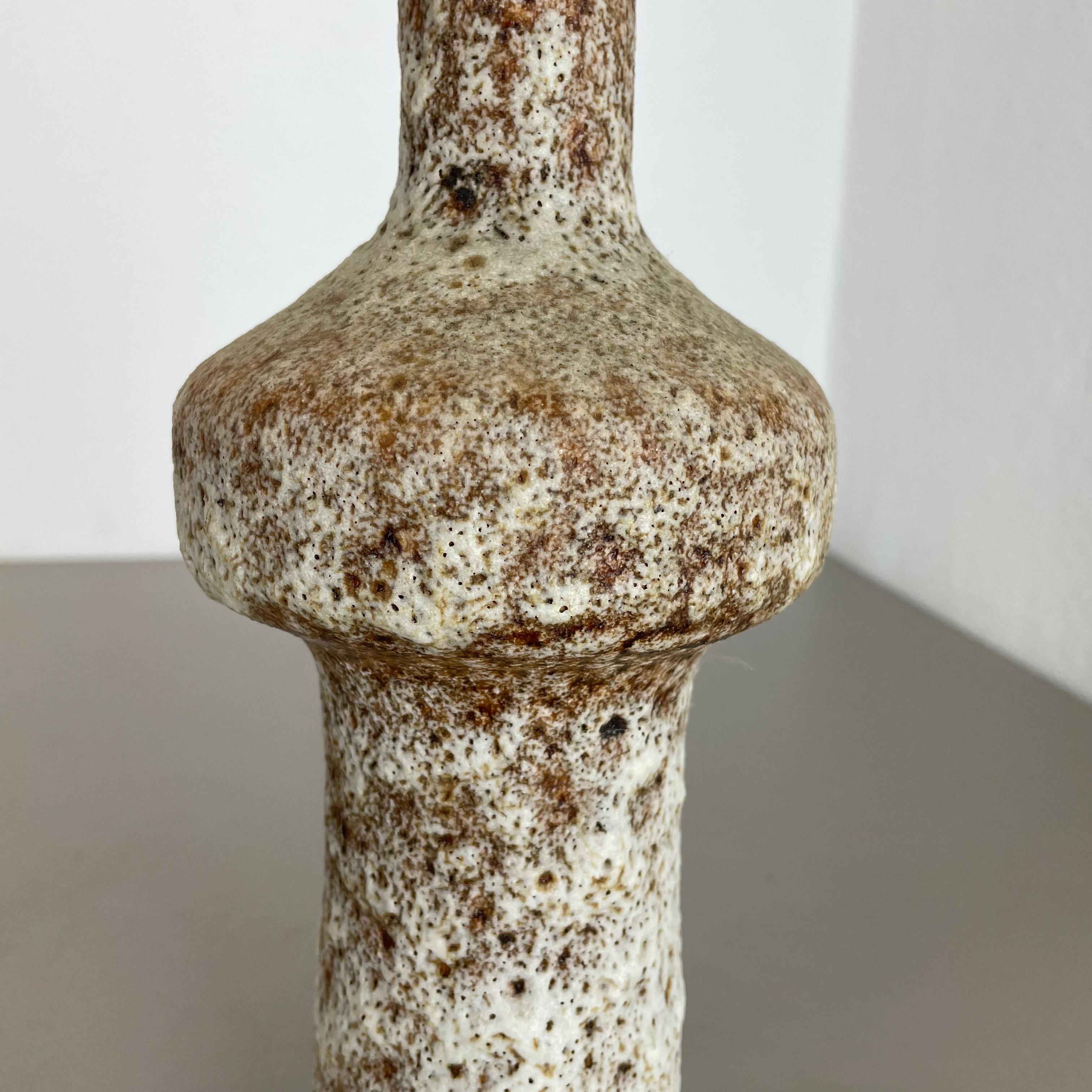 Ceramic Brutalist Pottery 30cm Vase by Piet Vest Ceramics, Netherlands, 1970s 9