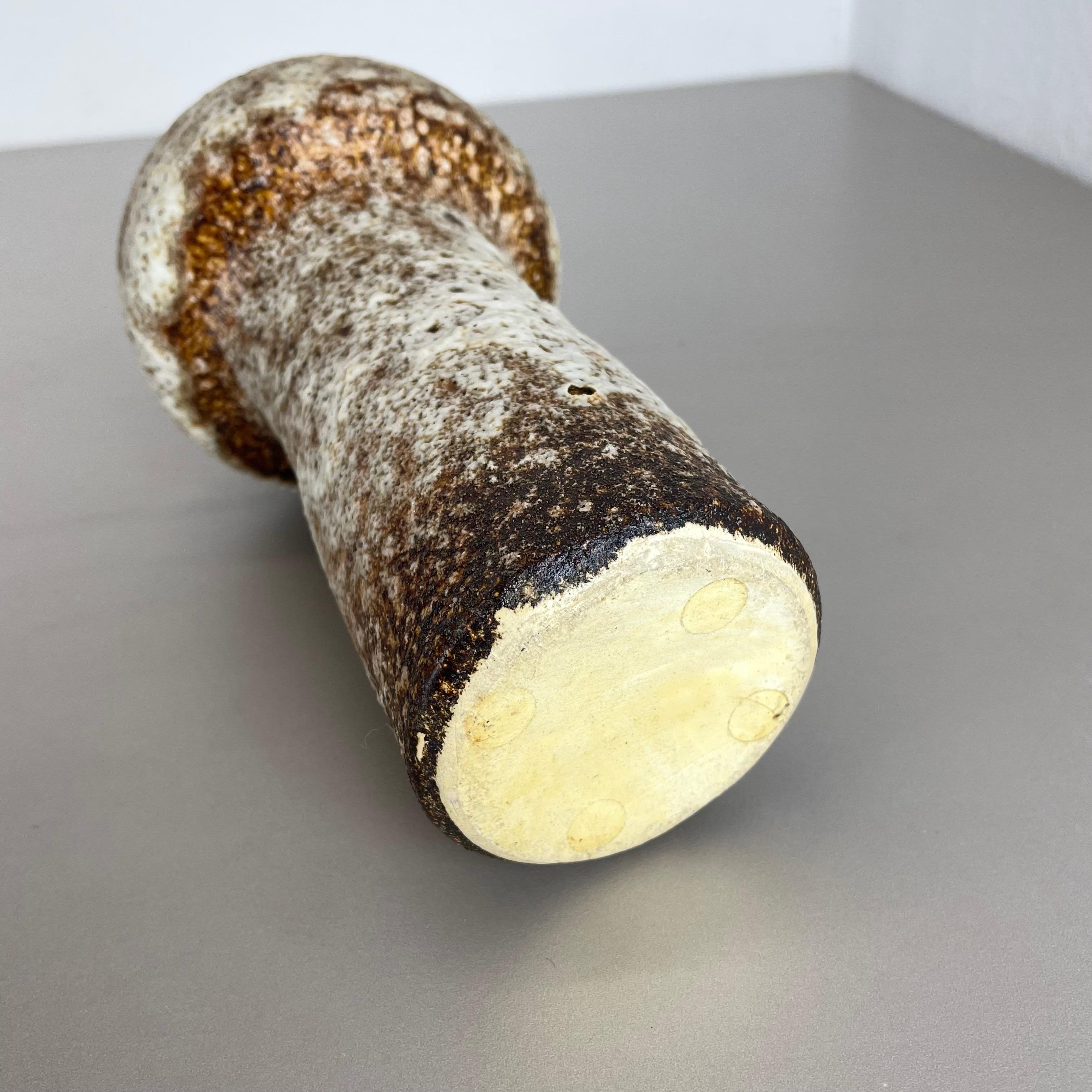 Ceramic Brutalist Pottery 30cm Vase by Piet Vest Ceramics, Netherlands, 1970s 13
