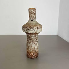 Ceramic Brutalist Pottery 30cm Vase by Piet Vest Ceramics, Netherlands, 1970s
