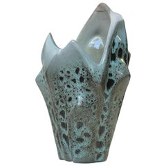 Keramische Vase im Brutalismus von Michael Andersen:: 1970er Jahre