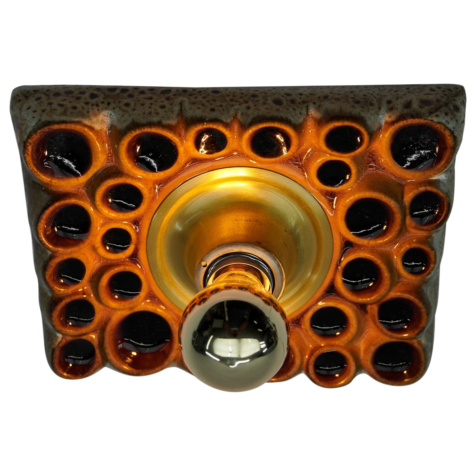 Ceramic Bubble Wall or Ceiling Lamp, 1960s Germany For Sale