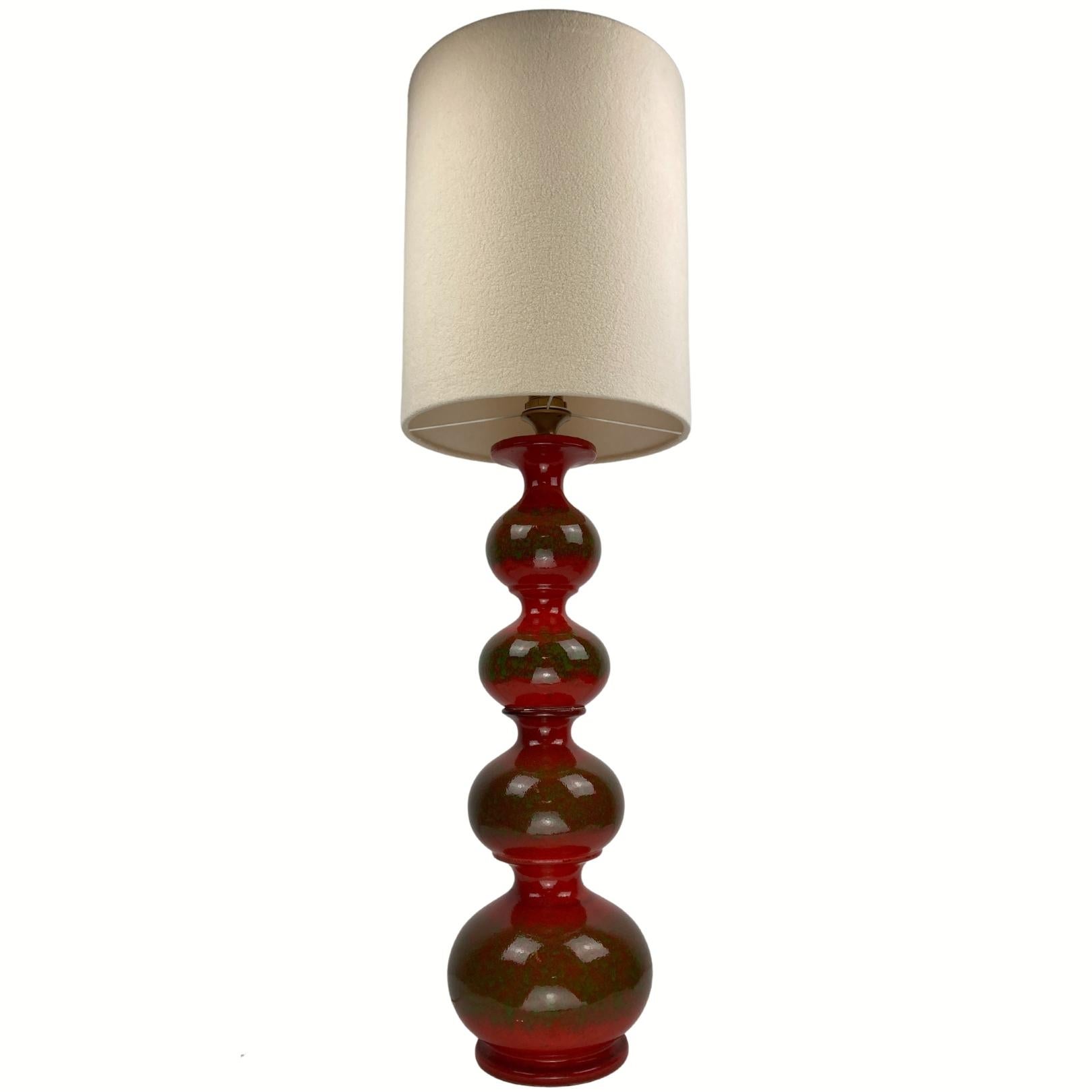 Lampadaire ou lampe de table ondulé en céramique Kaiser Leuchten, années 1960 en vente 7
