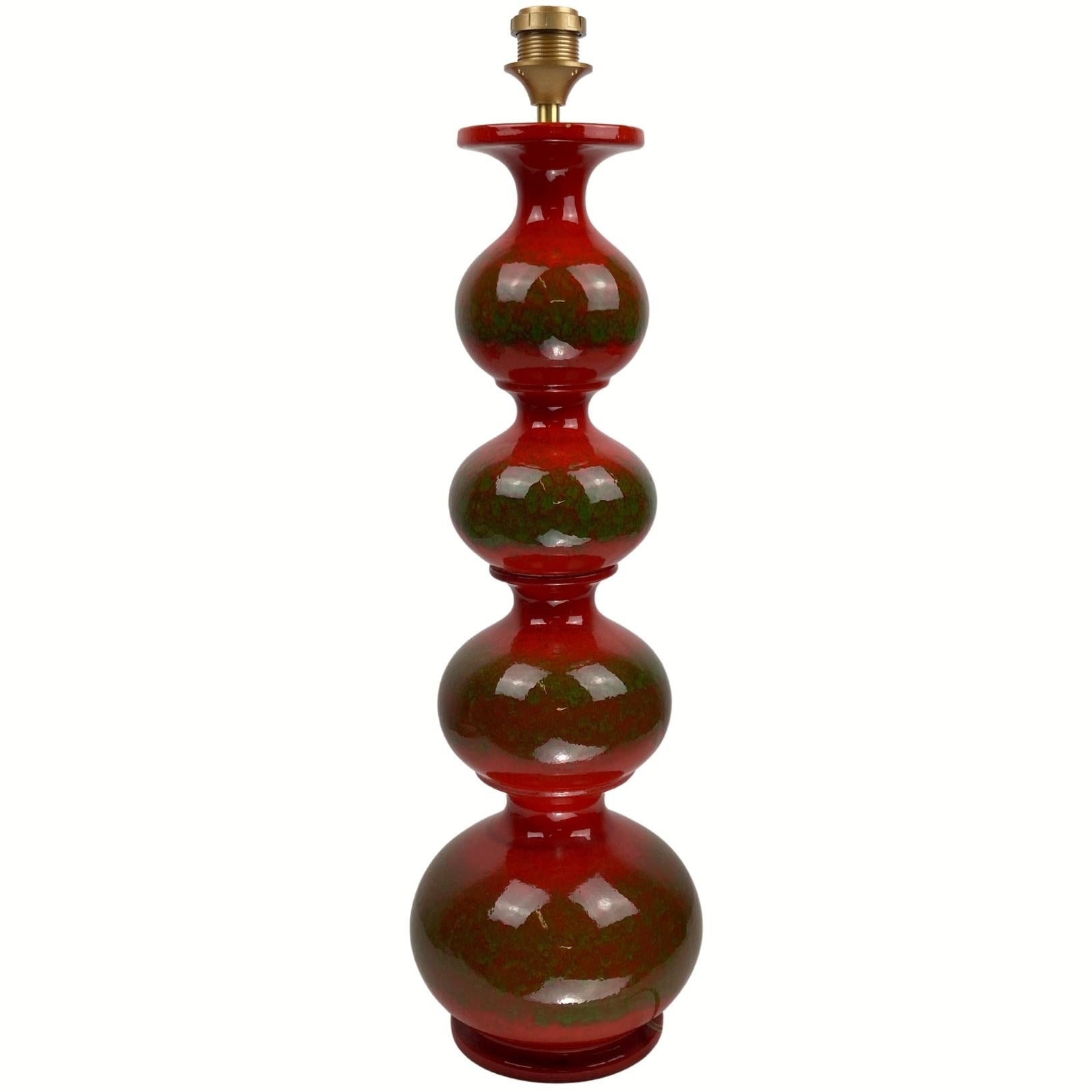 Keramik-Steh- oder Tischlampe in Blasenform von Kaiser Leuchten, 1960er Jahre im Angebot 8