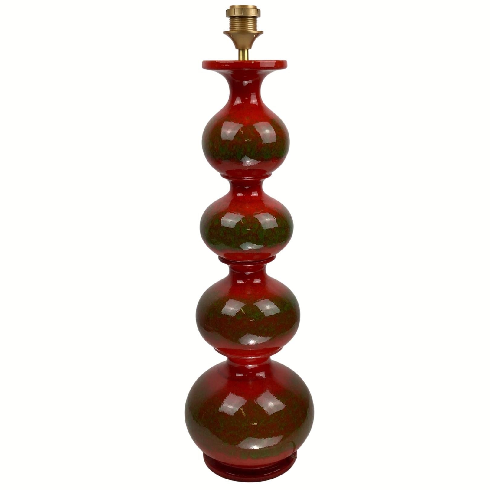 Keramik-Steh- oder Tischlampe in Blasenform von Kaiser Leuchten, 1960er Jahre im Angebot 9