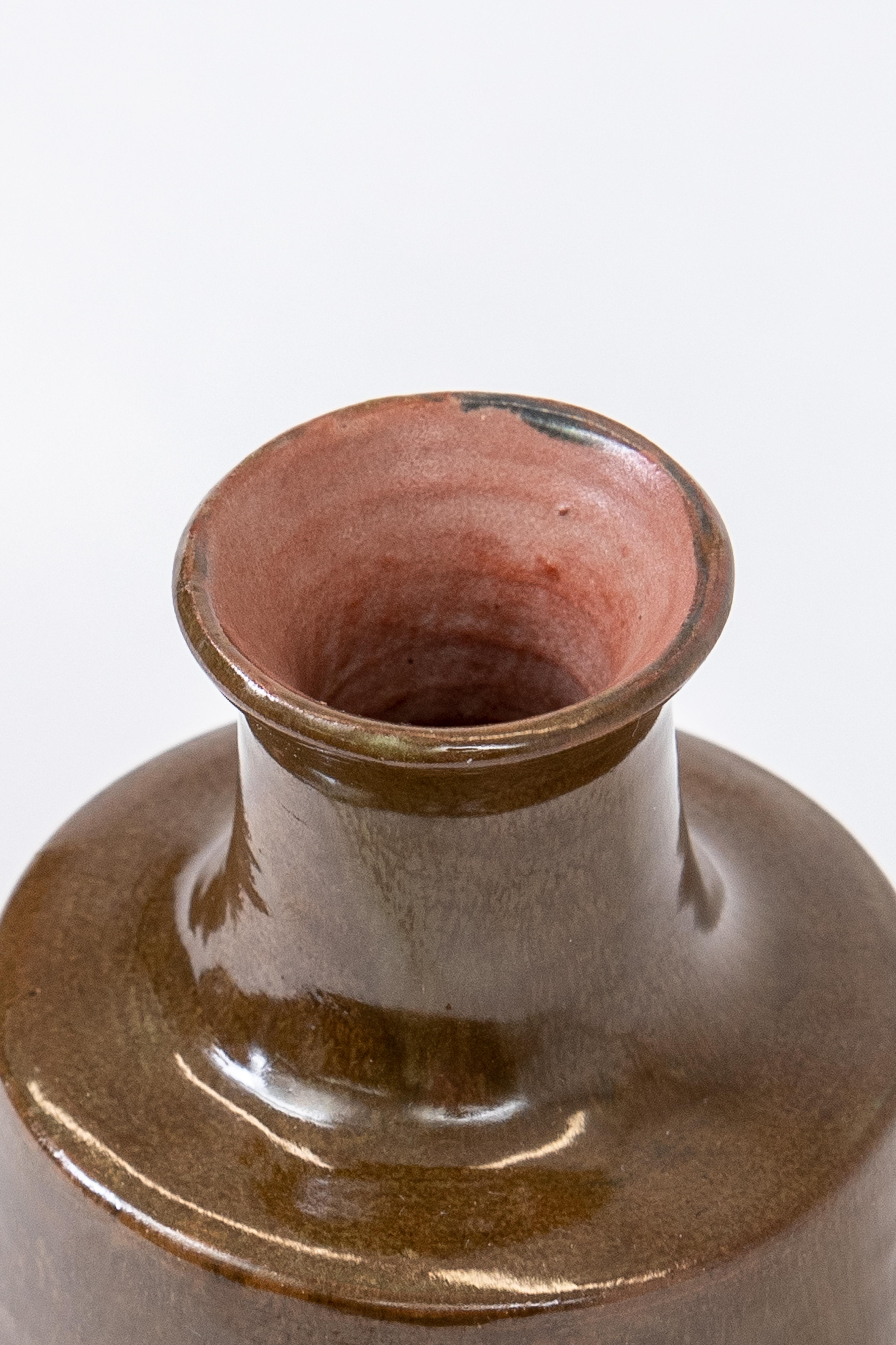 Glazed Ceramic Bud Vase by M Vlosky, USA, 1960's