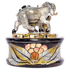 Ceramica  Portagioie per gatti Buffalo e Genet  , realizzato a mano in Sudafrica