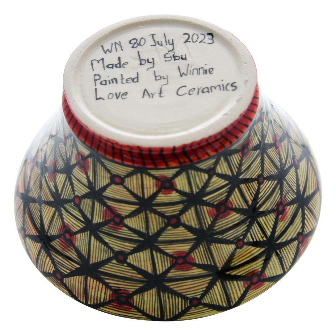 Hand-Painted Ceramic Bush Baby Jewelry Box  , hand made in South Africa