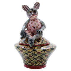 Ceramic Bush Baby Jewelry Box  , hand made in South Africa