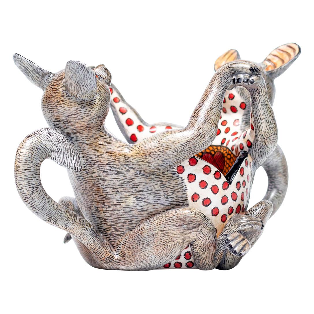 Ceramic Bushbaby   Peanut Bowl , hand made in South Africa 2