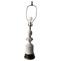 Lampe buste d'apres Houdon France signée