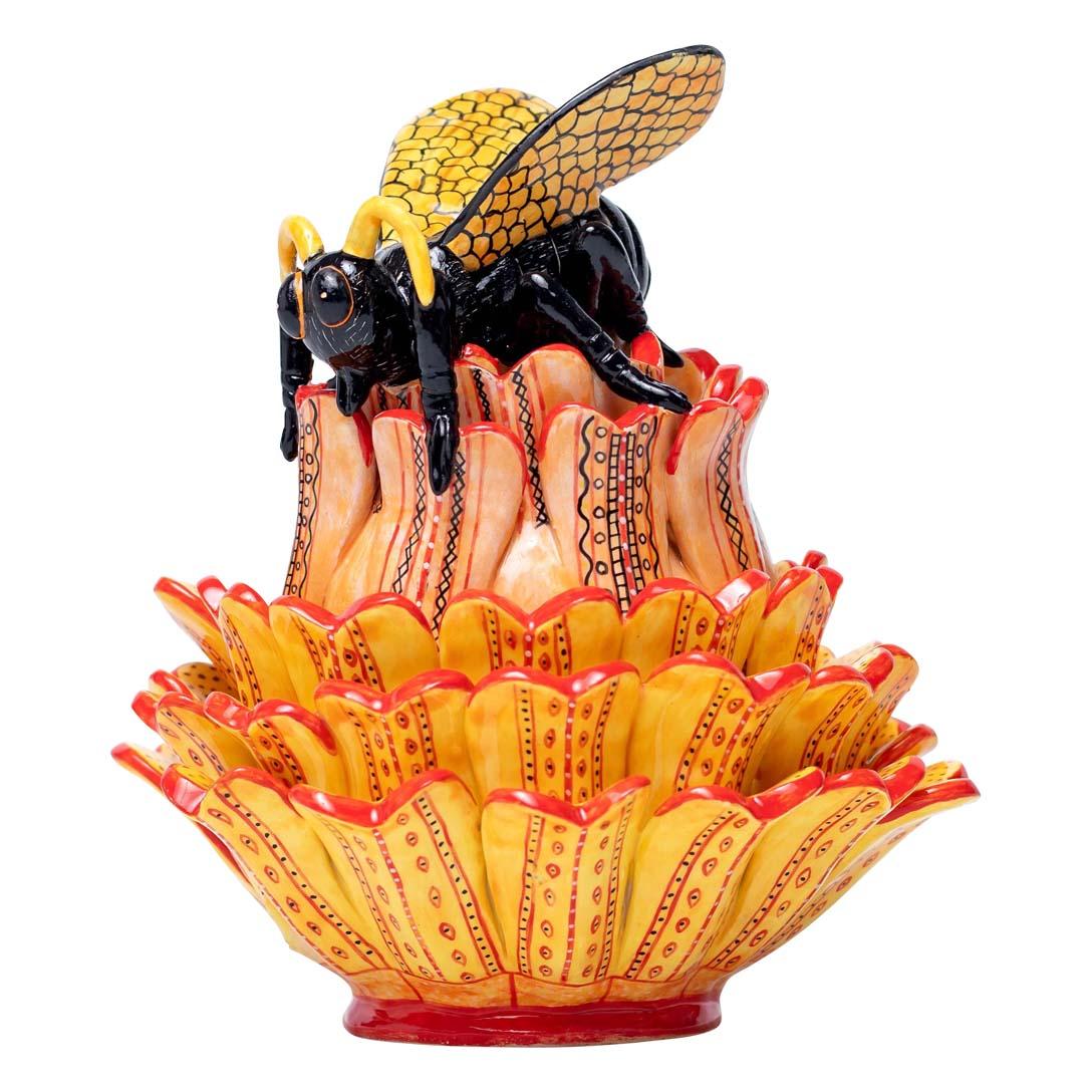 South African Ceramic  Butterfly Jewelry Box  , hand made in South Africa For Sale