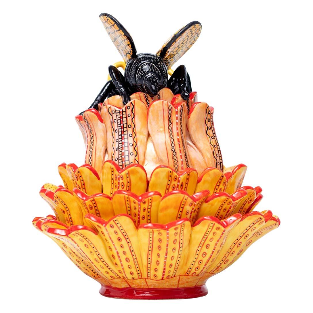Fired Ceramic  Butterfly Jewelry Box  , hand made in South Africa For Sale