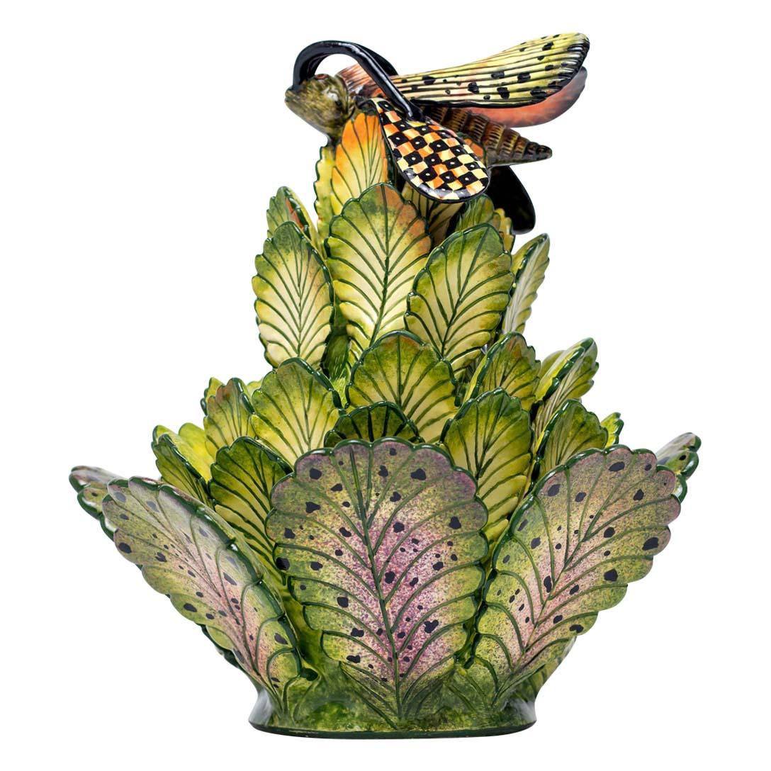 Cabbage Jewelry Box
Hand-Painted by Minenhle Nene, Sculpted by Sbusiso Ndaba
Love Art Ceramic, South Africa, 2024

The Cabbage Jewelry Box is a captivating piece of ceramic art that celebrates the charm of nature through a playful yet elegant