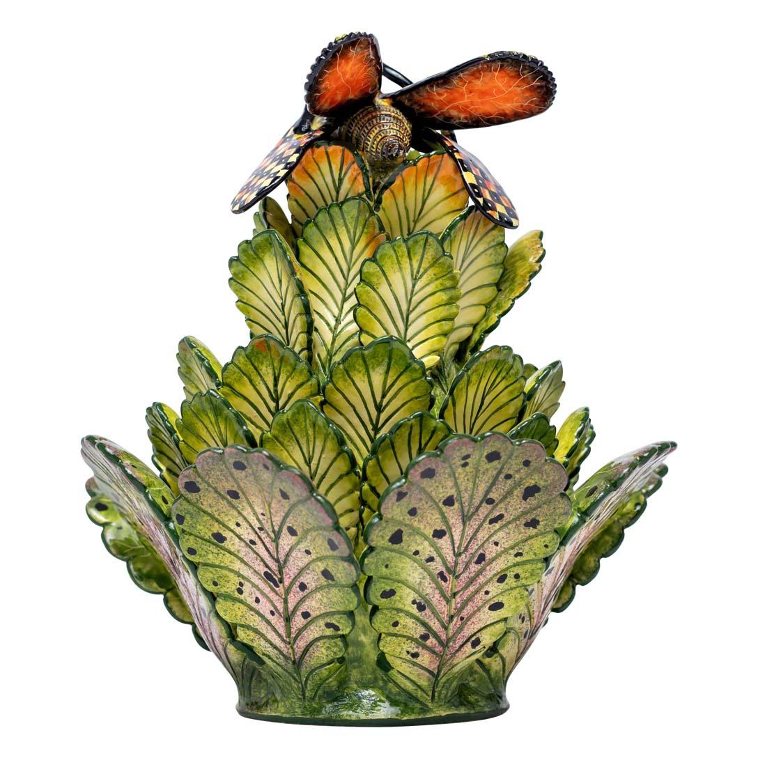 Hand-Painted Ceramic Cabbage Jewelry Box  , hand made in South Africa