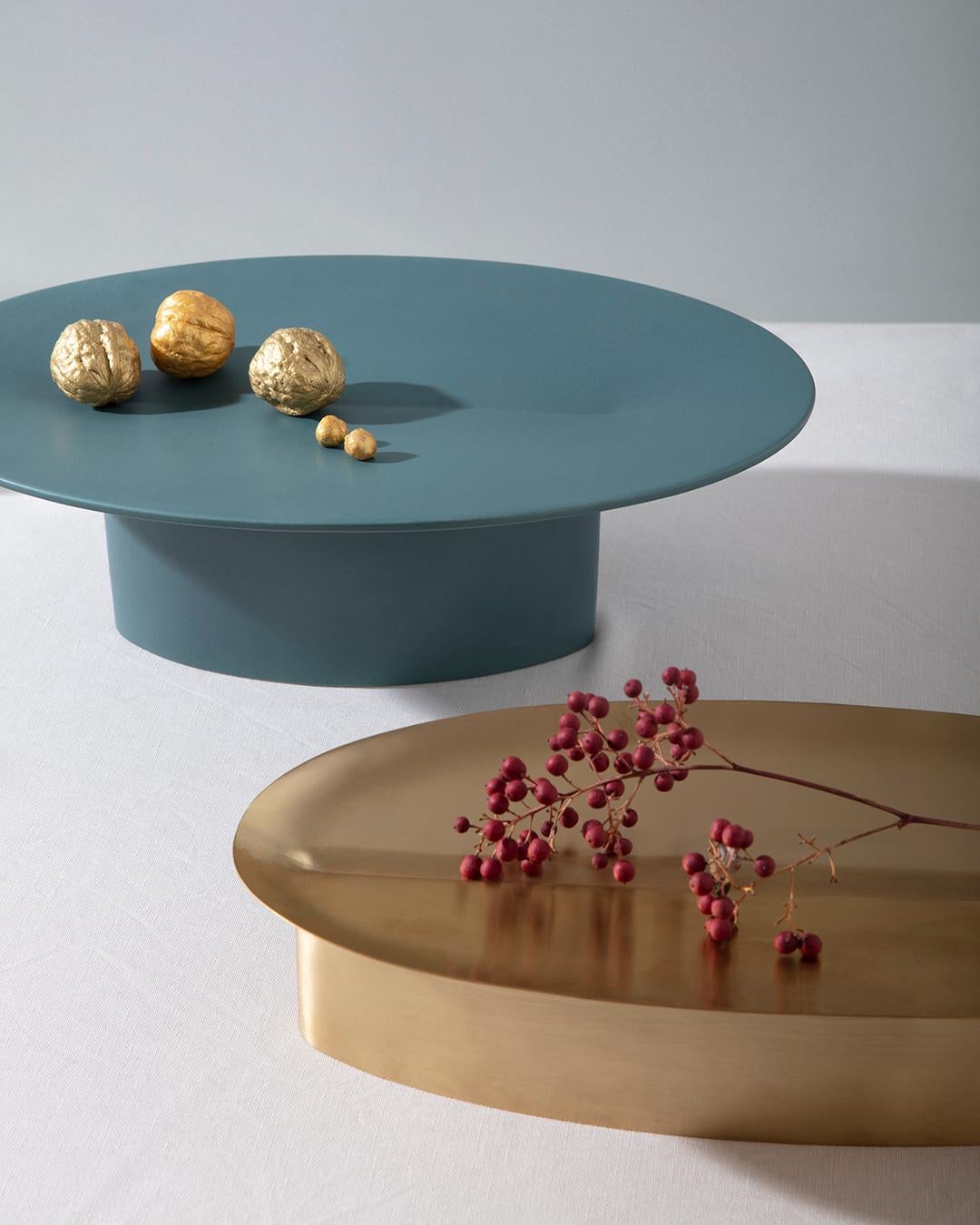 Modern Ceramic Cake Stand Tellina Designed by Chiara Andreatti For Sale