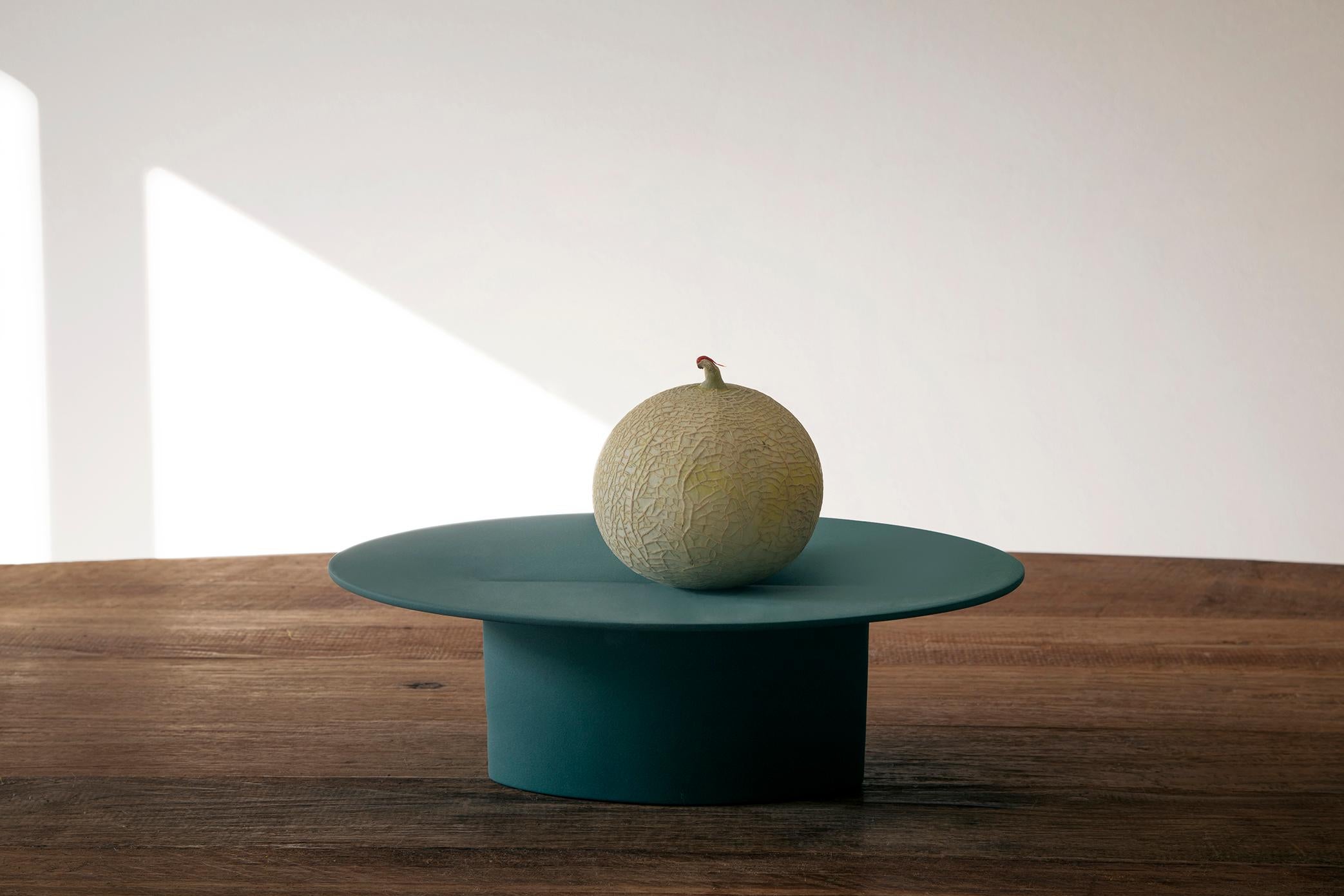 Contemporary Ceramic Cake Stand Tellina Designed by Chiara Andreatti For Sale