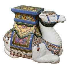 Siège de jardin camel peint à la main