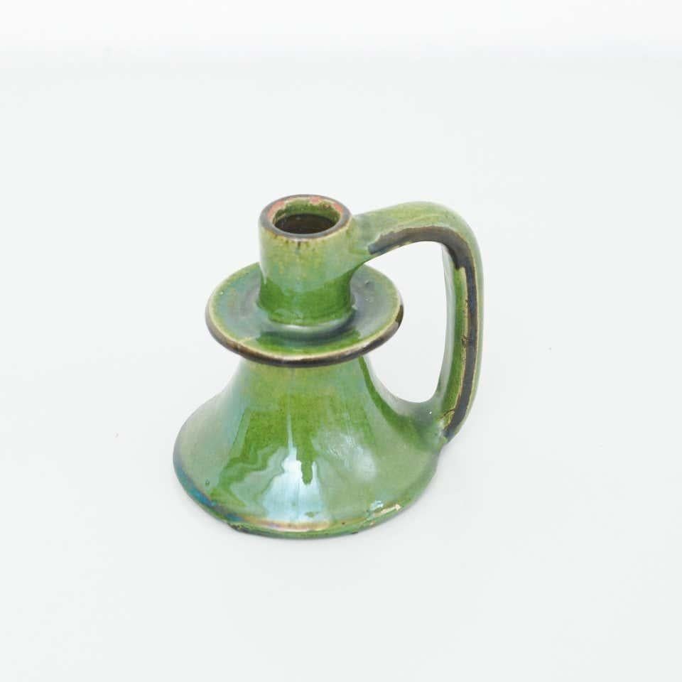 Mid-Century moderno Portacandele in ceramica dell'artista catalano Diaz Costa, circa 1960 in vendita