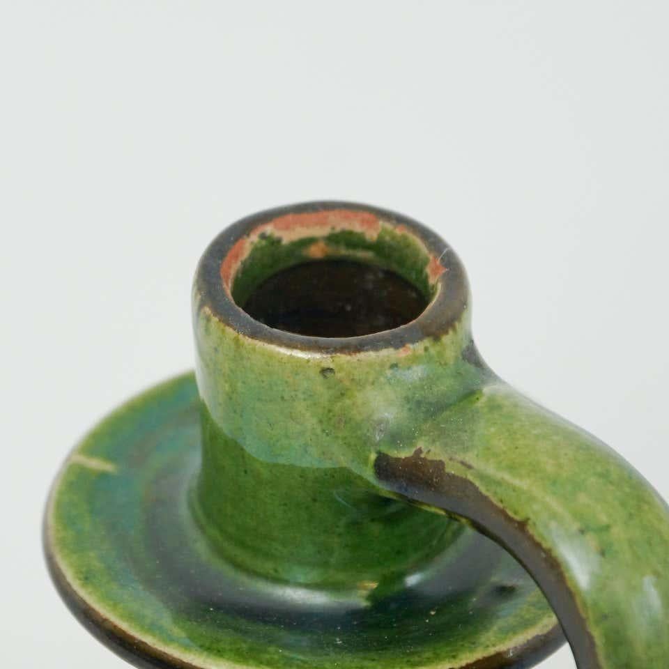 Ceramic Candle Holder by Catalan artist Diaz Costa, circa 1960 For Sale 3