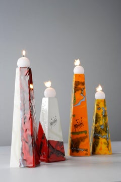 Ceramic Candle Holder. Handmade in Italy 2021, Choose Your Pattern!
