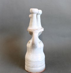 Ceramic Candle Holder / 'Pottery Porter' Sculpture by Jacques Pouchain