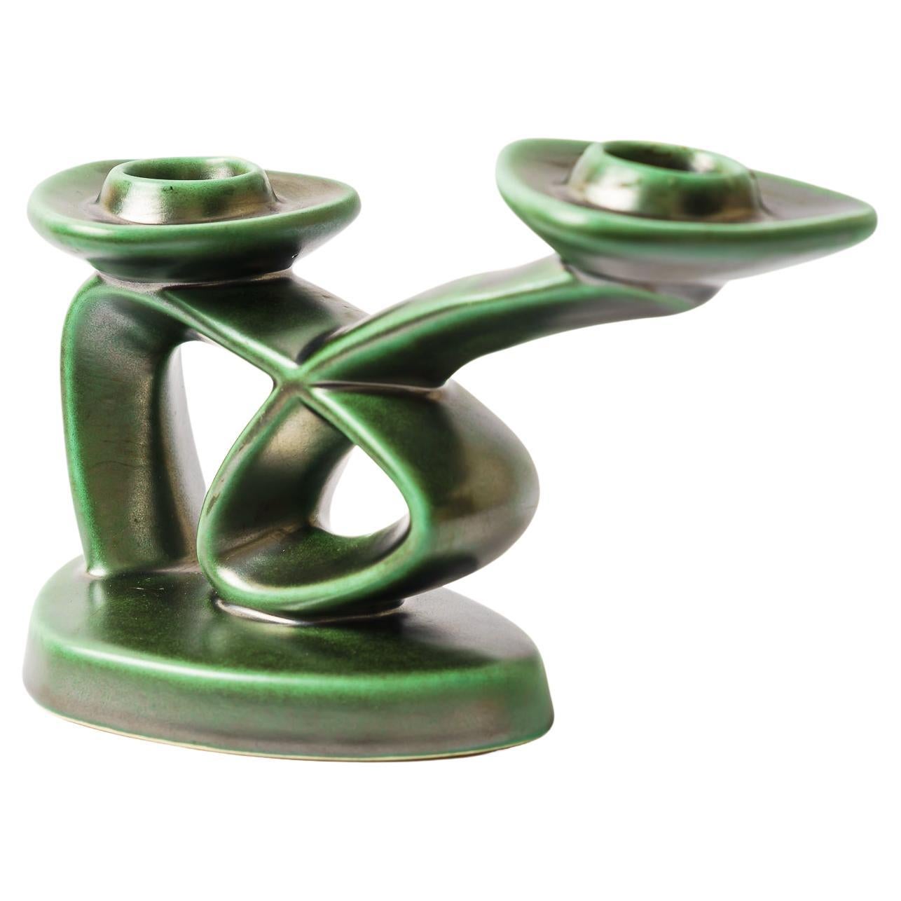 Ceramic Candle Holder, Vienna, Around 1950s For Sale