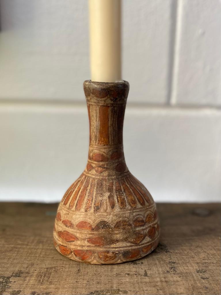 Mexican Ceramic Candleholder from Mexico, Circa 1970's