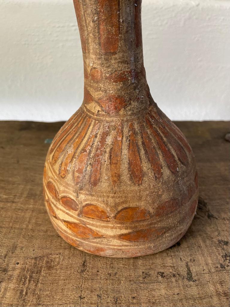 Hand-Crafted Ceramic Candleholder from Mexico, Circa 1970's